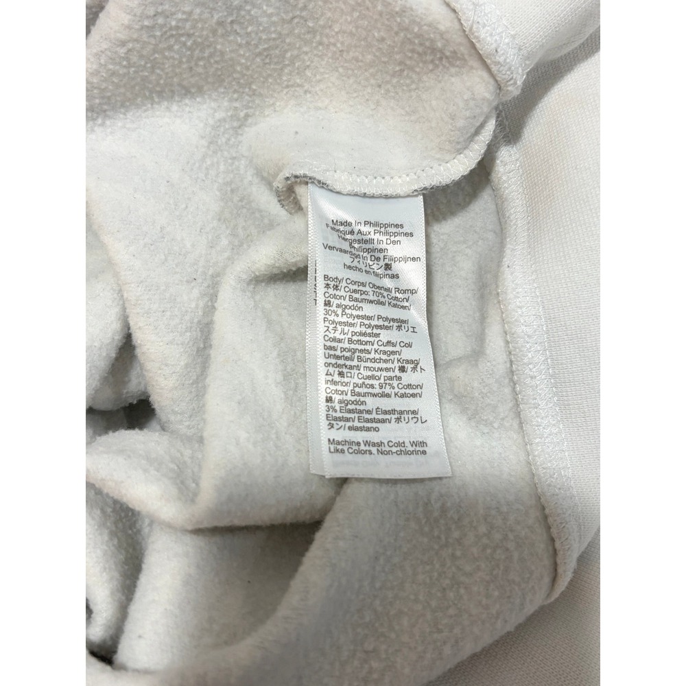 Quiet Luxury Preppy Cottage J.Crew Womens Striped Quarter-Zip Fleece Sweatshirt - Picture 4 of 4
